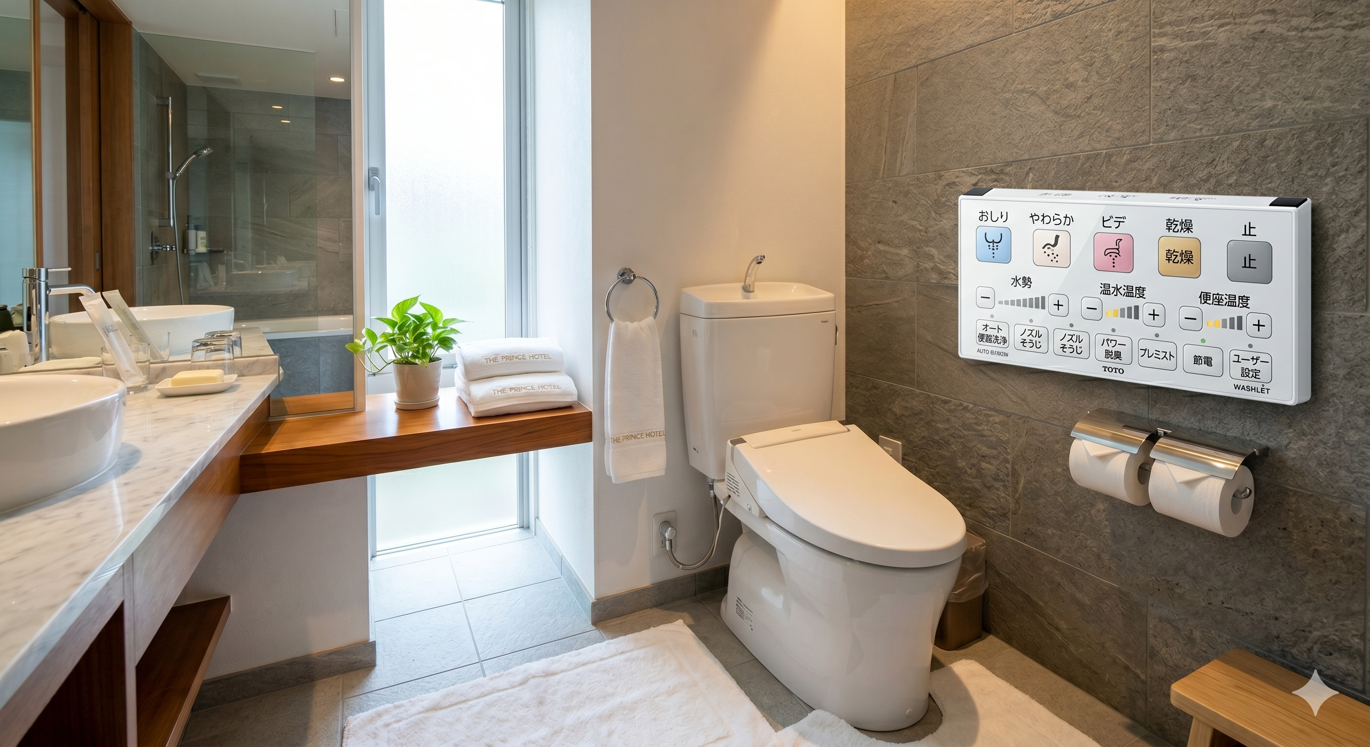 Японская ванная комната с TOTO Washlet